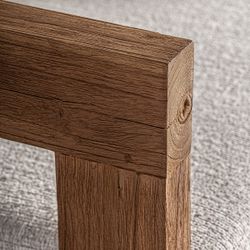 Sillón de madera de teka y polipropileno reciclado en beige, 85 x 85 x 80 cm | Testa