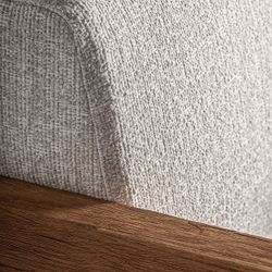 Sillón de madera de teka y polipropileno reciclado en beige, 85 x 85 x 80 cm | Testa