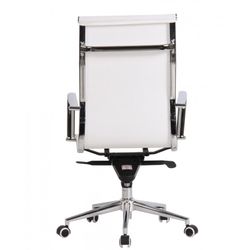 Sillón de oficina en malla en color blanco, 56 x 68 x 110-116 cm | Zurich