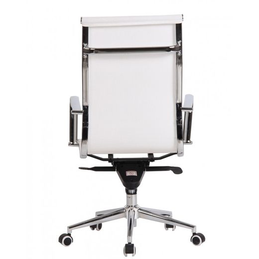 Sillón de oficina en malla en color blanco, 56 x 68 x 110-116 cm | Zurich