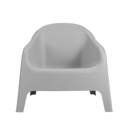 Fauteuil en polypropylène gris, 76 x 72 x 70 cm | Piscine