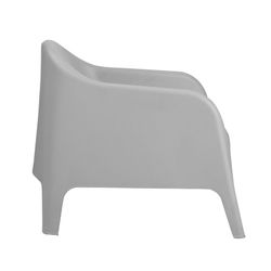 Fauteuil en polypropylène gris, 76 x 72 x 70 cm | Piscine