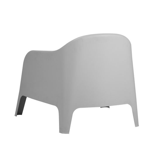 Fauteuil en polypropylène gris, 76 x 72 x 70 cm | Piscine