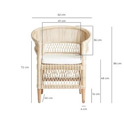 Elna Rattan-Sessel, 68x60x82cm