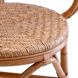 Rattan armchair in natural, 54 x 59 x 93 cm | Parma