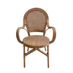 Rattan armchair in natural, 54 x 59 x 93 cm | Parma