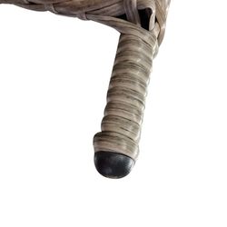 Synthetic Rattan and Steel Armchair 65x68.5x93.5 cm With Anthracite Cushion