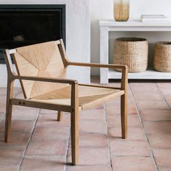 Catalina Ek och flätat papper Fåtölj, 64x71x72cm