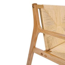 Catalina Ek och flätat papper Fåtölj, 64x71x72cm