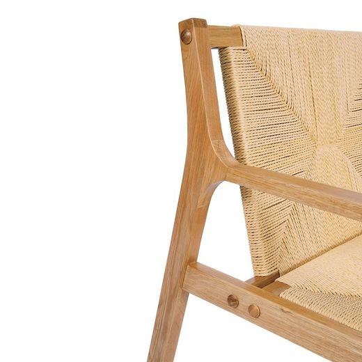 Catalina Ek och flätat papper Fåtölj, 64x71x72cm