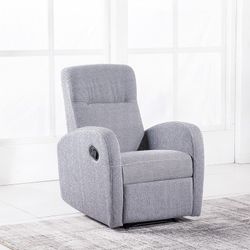 Poltrona de tecido Bali cinza, 70 x 77 x 97 cm | Relaxe em casa