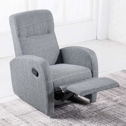 Poltrona de tecido Bali cinza, 70 x 77 x 97 cm | Relaxe em casa