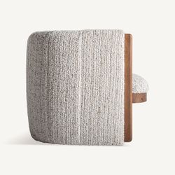 Sillón de tejido de poliéster en beige, 76 x 80 x 70 cm | Erbach