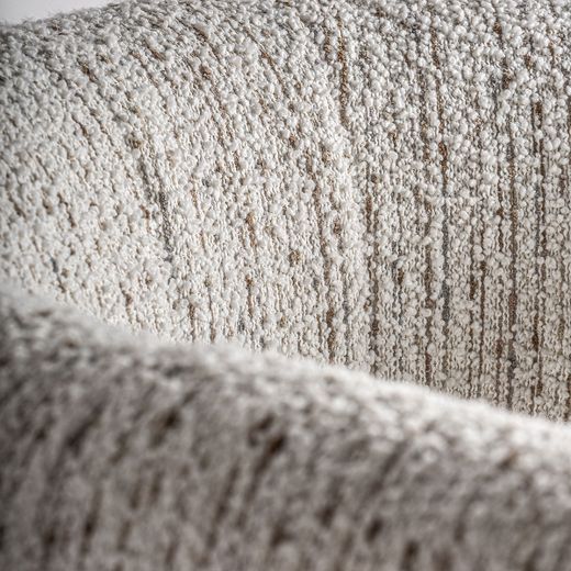 Sillón de tejido de poliéster en beige, 76 x 80 x 70 cm | Erbach