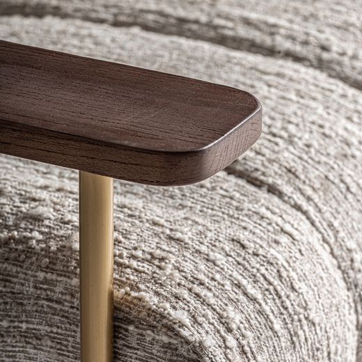 Sillón de tejido de poliéster en beige, 77 x 78 x 74 cm | Habouey