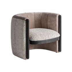 Sillón de tejido de poliéster en gris, 76 x 75 x 70 cm | Erbach