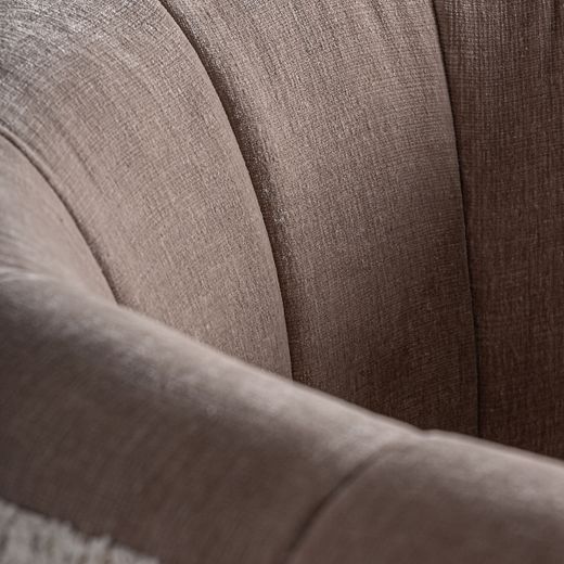 Sillón de tejido de poliéster en gris, 76 x 75 x 70 cm | Erbach