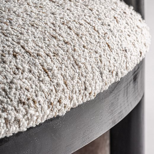Sillón de tejido de poliéster en gris, 76 x 75 x 70 cm | Erbach
