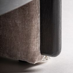 Sillón de tejido de poliéster en gris, 76 x 75 x 70 cm | Erbach