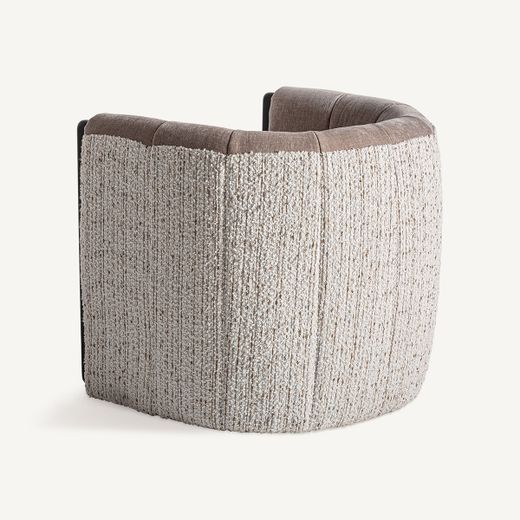 Sillón de tejido de poliéster en gris, 76 x 75 x 70 cm | Erbach
