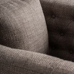 Πολυθρόνα από πολυεστερικό ύφασμα σε γκρι χρώμα, 87 x 88 x 80 εκ. | Carlton