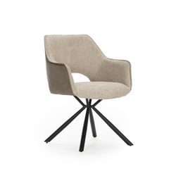 Poltrona de tecido bege, 60 x 62 x 80,5 cm | Mariel