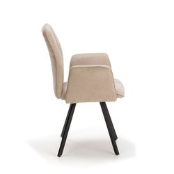 Beige stoffen fauteuil, 62 x 60 x 89 cm | Maria