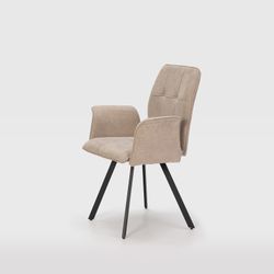 Beige stoffen fauteuil, 62 x 60 x 89 cm | Maria