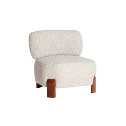 Sillón de tejido en beige, 75 x 72 x 72 cm | Loam