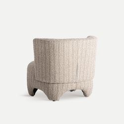 Sillón de tejido en beige, 76 x 76 x 68 cm | Nuba