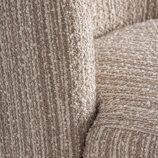 Sillón de tejido en beige, 76 x 76 x 68 cm | Nuba