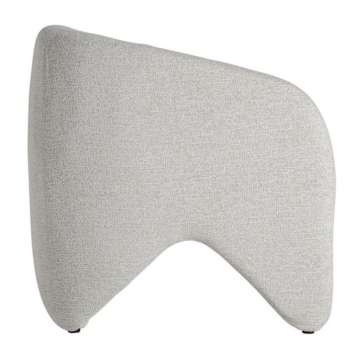 Fotel z tkaniny w kolorze złamanej bieli, 76 x 76 x 76 cm | Stadion