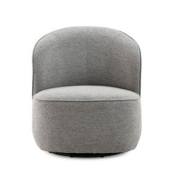 Fabric armchair in grey, 76 x 81 x 1 cm | Edna