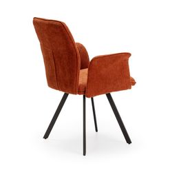 Brown fabric armchair, 62 x 60 x 89 cm | Mery