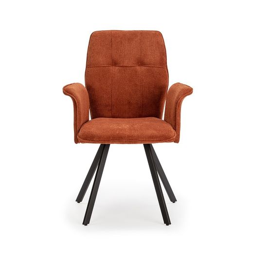 Brown fabric armchair, 62 x 60 x 89 cm | Mery