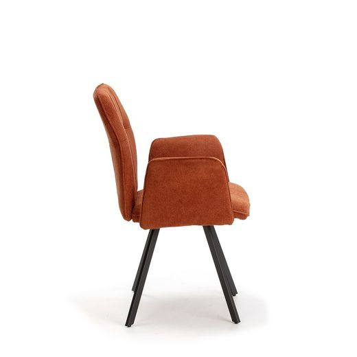 Brown fabric armchair, 62 x 60 x 89 cm | Mery