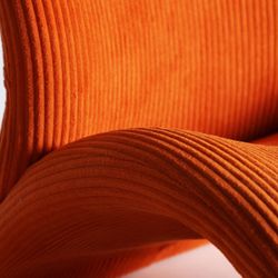 Sillón de tejido en naranja, 76 x 85 x 70 cm | Vianne