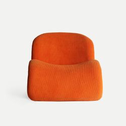 Sillón de tejido en naranja, 76 x 85 x 70 cm | Vianne