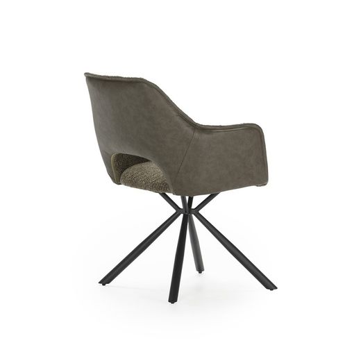 Green fabric armchair, 60 x 62 x 80.5 cm | Mariel