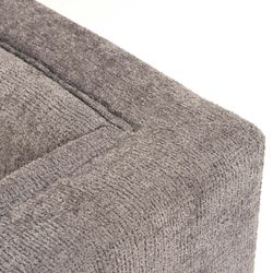 Grå tygfåtölj, 102 x 95 x 70 cm