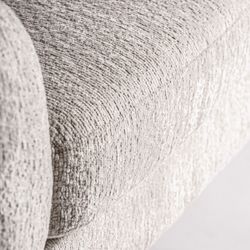 Sillón de terciopelo en blanco, 95 x 84 x 68 cm | Elise