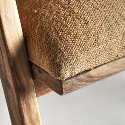 Elgin jute armchair in brown, 62 x 77 x 73 cm