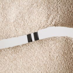 Bouclé Privas swivel armchair in bouclé cotton and iron in cream, 86 x 90 x 99 cm