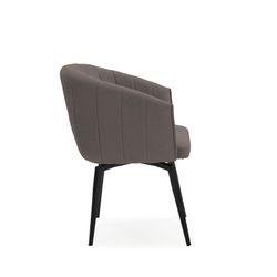 Krzesło obrotowe w ciemnoszarej tkaninie, 60 x 60 x 81 cm | Enka