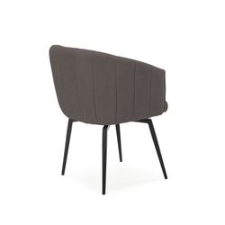 Krzesło obrotowe w ciemnoszarej tkaninie, 60 x 60 x 81 cm | Enka