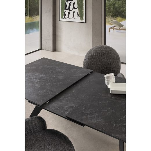 Krzesło obrotowe w ciemnoszarej tkaninie, 62 x 60 x 90 cm | Dario