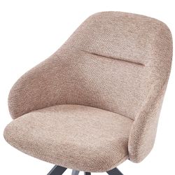 Krzesło obrotowe z tkaniny łososiowej, 56,5 x 61 x 84 cm | Tamara