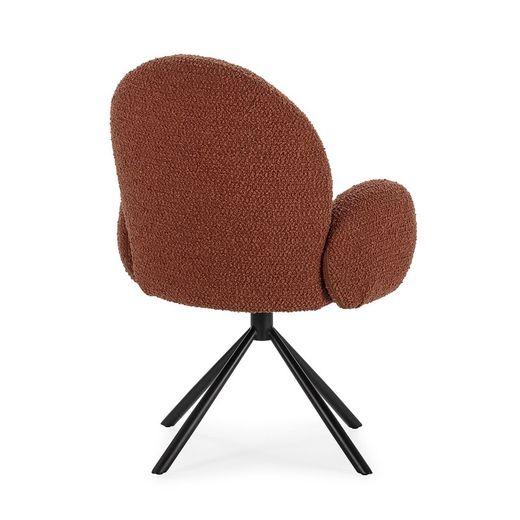 Krzesło obrotowe w tkaninie w kolorze płytek, 63 x 60 x 89 cm | Dario