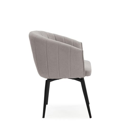 Krzesło obrotowe w tkaninie w kolorze szarym, 60 x 60 x 81 cm | Enka