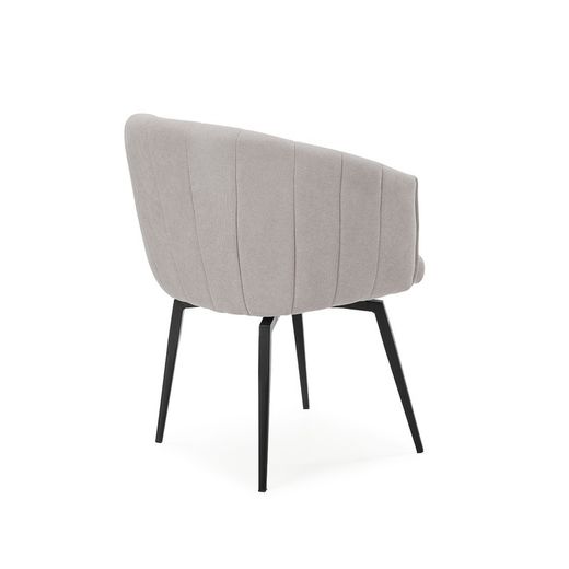 Krzesło obrotowe w tkaninie w kolorze szarym, 60 x 60 x 81 cm | Enka